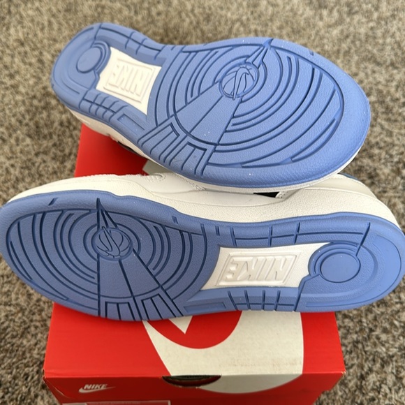 BNIB Nike Full Force Low Premium Leather Sneakers W 8.5/7Y White Polar Black - Picture 11 of 14